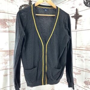 Gap Heather Grey Long Cardigan Medium